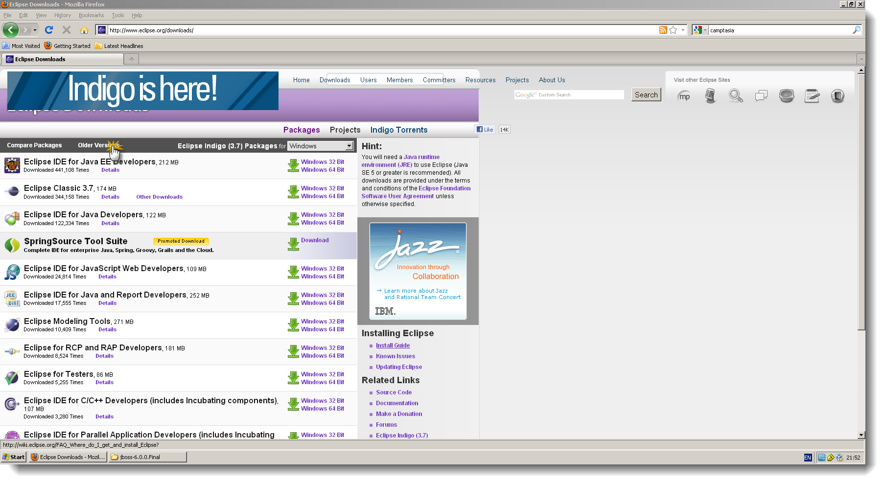 Eclipse Helios и Jboss6
