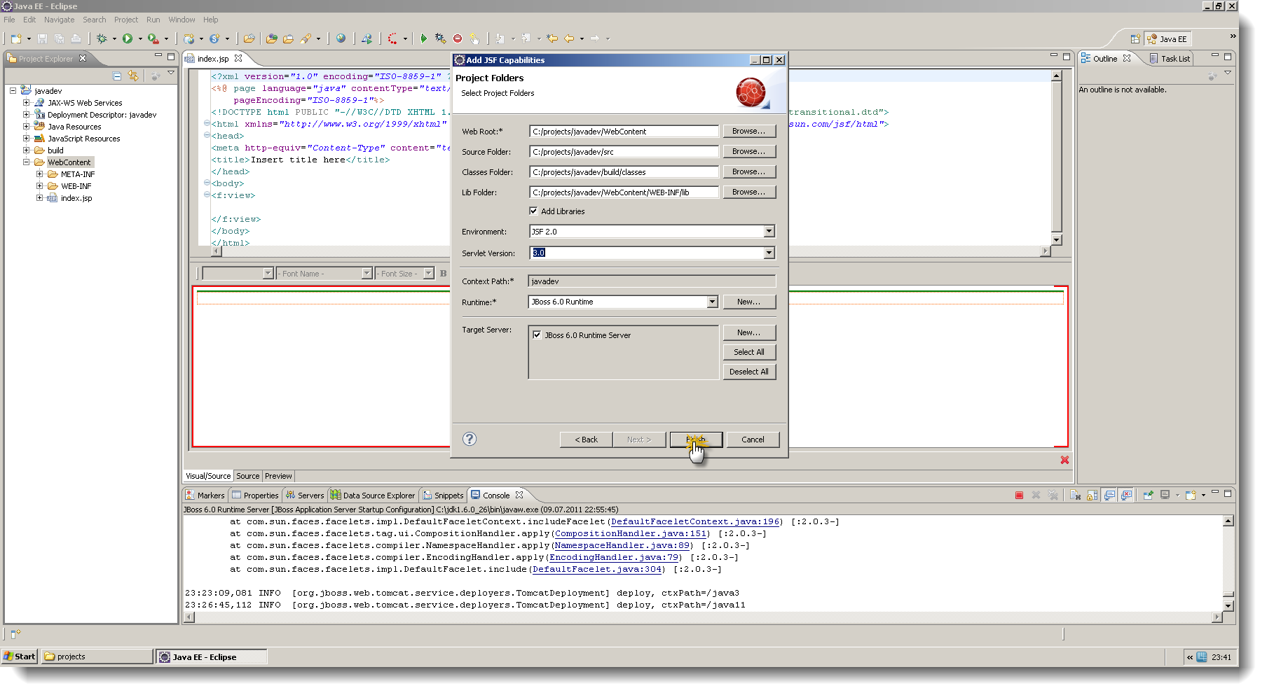Eclipse Helios и Jboss6