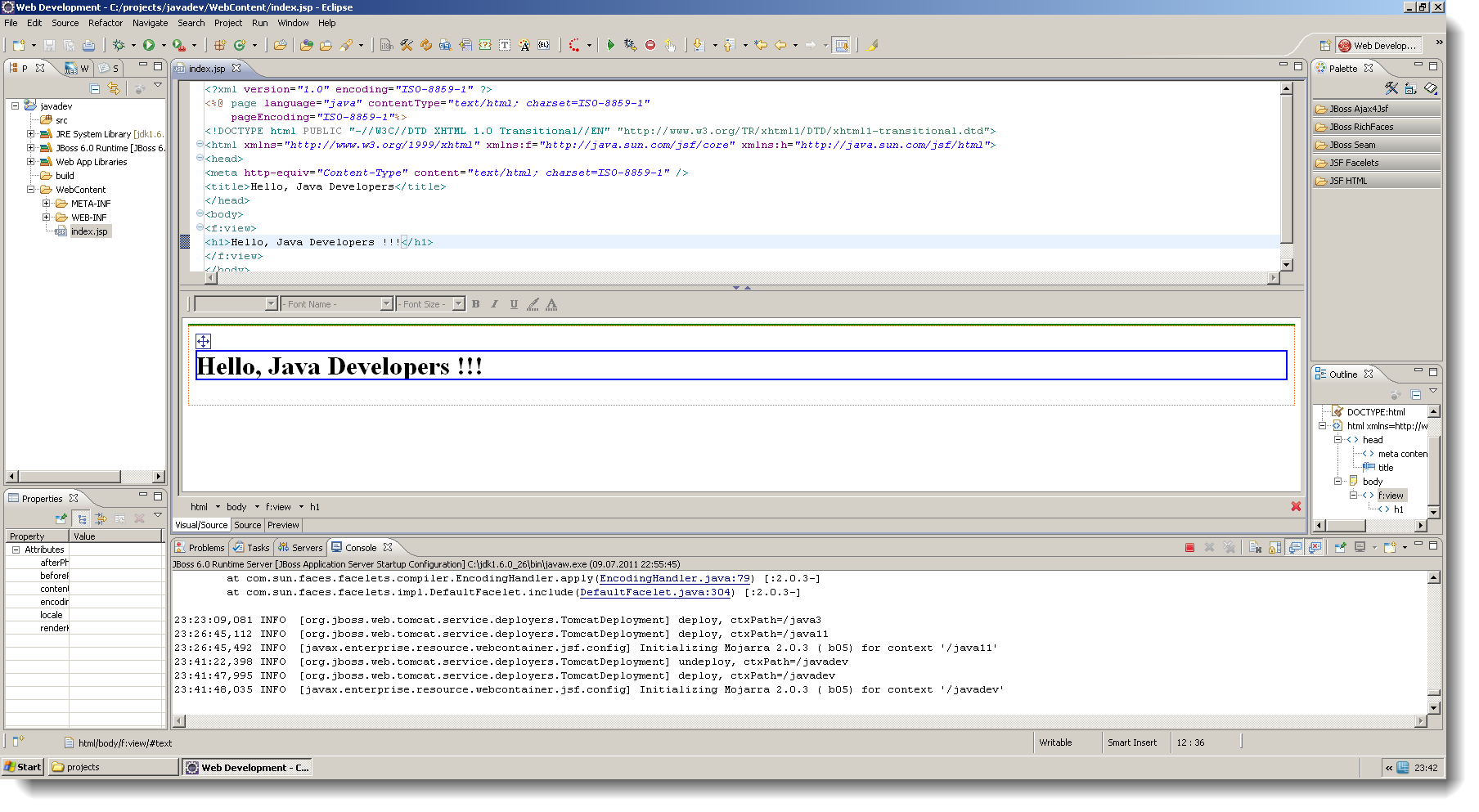Eclipse Helios и Jboss6