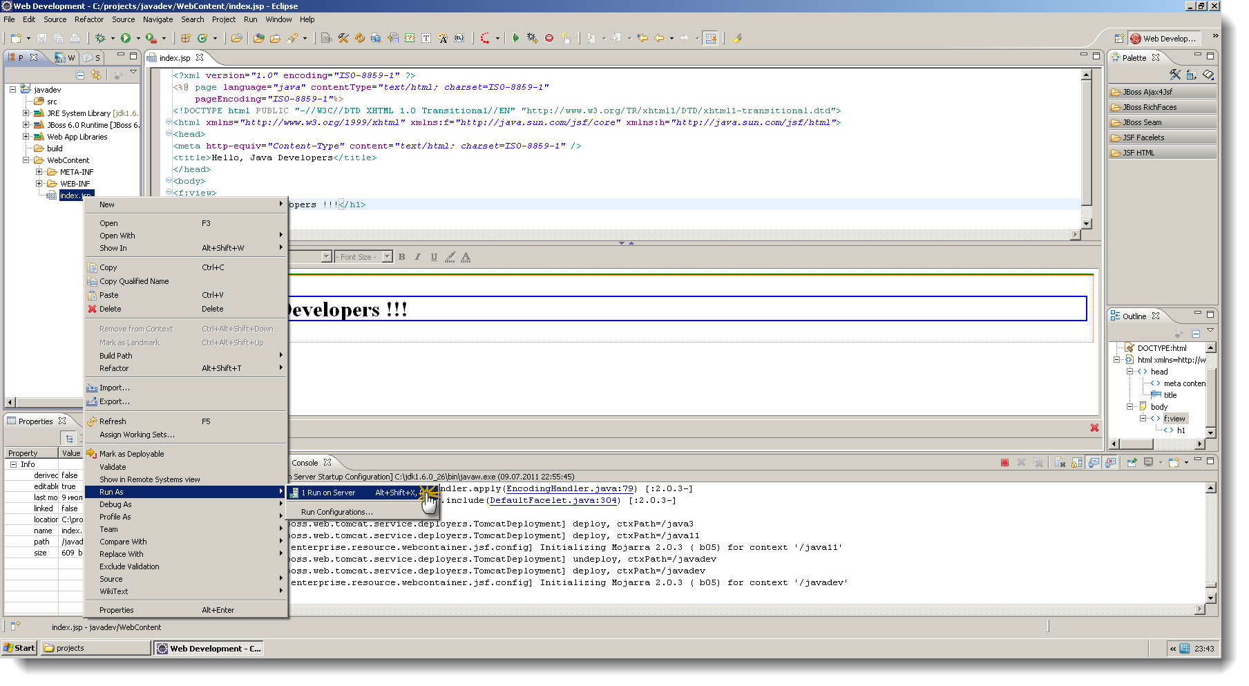 Eclipse Helios и Jboss6