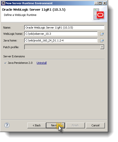 Eclipse Weblogic
