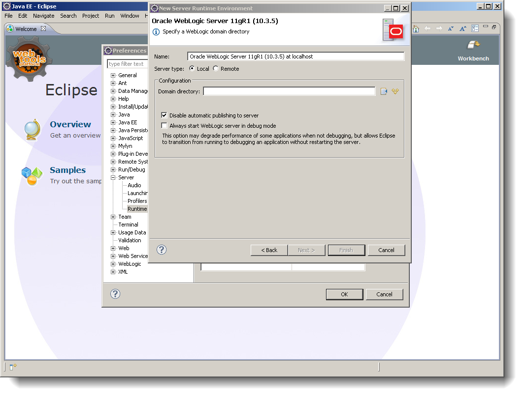 Eclipse Weblogic